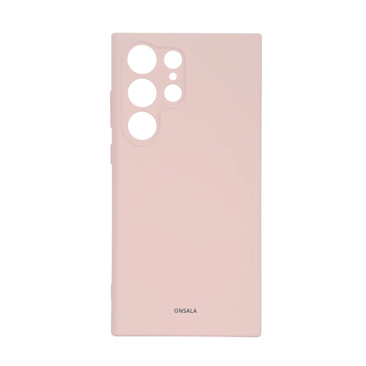 ONSALA Mobilcover Silikone Chalk Pink - Samsung S23 Ultra 5G i gruppen SMARTPHONES & TABLETS / Mobil Beskyttelse / Samsung hos TP E-commerce Nordic AB (C18594)