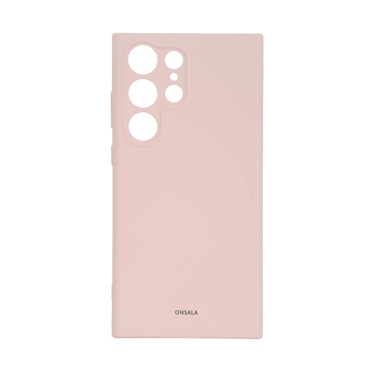 Onsala Backcover Silicone Samsung S23 5G Ultra Chalk Pink i gruppen SMARTPHONES & TABLETS / Mobil Beskyttelse / Samsung hos TP E-commerce Nordic AB (C18594)