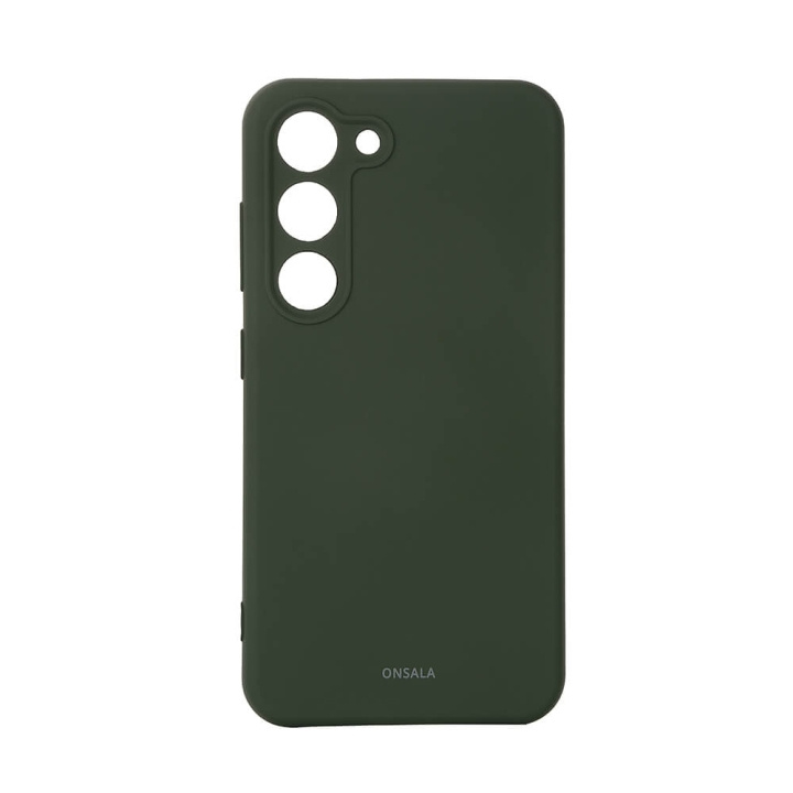 ONSALA Mobilcover Silikone Mørkegrøn - Samsung S23 5G i gruppen SMARTPHONES & TABLETS / Mobil Beskyttelse / Samsung hos TP E-commerce Nordic AB (C18595)