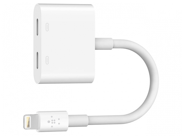 Belkin 3,5 mm Audio + Laddare Adapter i gruppen SMARTPHONES & TABLETS / Opladere og kabler / Adaptere hos TP E-commerce Nordic AB (C18825)