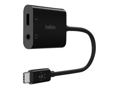 Belkin 3.5 mm Audio + Usb-C laddningsadapter i gruppen SMARTPHONES & TABLETS / Opladere og kabler / Adaptere hos TP E-commerce Nordic AB (C18827)