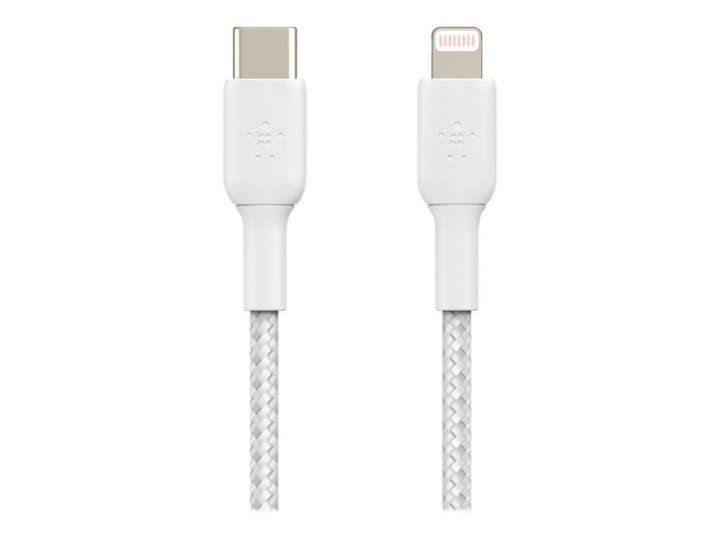 Belkin Boost Charge Lightning - USB-C Flätad 1m i gruppen SMARTPHONES & TABLETS / Opladere og kabler / Kabler / Kabler Lightning hos TP E-commerce Nordic AB (C18839)