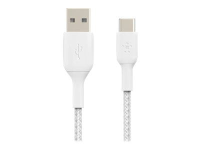 Belkin Boost Charge USB-C Kabel Flätad 1m i gruppen SMARTPHONES & TABLETS / Opladere og kabler / Kabler / Kabler Type C hos TP E-commerce Nordic AB (C18844)