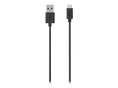 Belkin Micro-USB kabel 2m, Svart i gruppen SMARTPHONES & TABLETS / Opladere og kabler / Kabler / Kabler microUSB hos TP E-commerce Nordic AB (C18872)