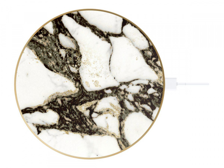 iDeal of Sweden Ideal Fashion Qi Charger Calacatta Golden Marble i gruppen SMARTPHONES & TABLETS / Opladere og kabler / Trådløs Qi oplader hos TP E-commerce Nordic AB (C19205)