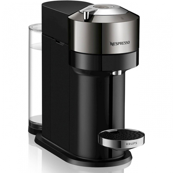 Krups Nespresso Vertuo Next Deluxe 1,1 l. Chrome i gruppen HJEM, HUS & HAVE / Husholdningsapparater / Kaffe og espresso / Espressomaskiner hos TP E-commerce Nordic AB (C19338)