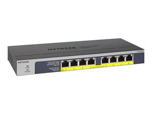 Netgear 8PT POE/POE+ GIGABIT UNMANAGED SWCH i gruppen COMPUTERTILBEHØR / Netværk / Switches / 10/100/1000Mbps hos TP E-commerce Nordic AB (C19403)