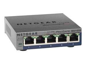 Netgear GS105E-200PES i gruppen COMPUTERTILBEHØR / Netværk / Switches hos TP E-commerce Nordic AB (C19427)