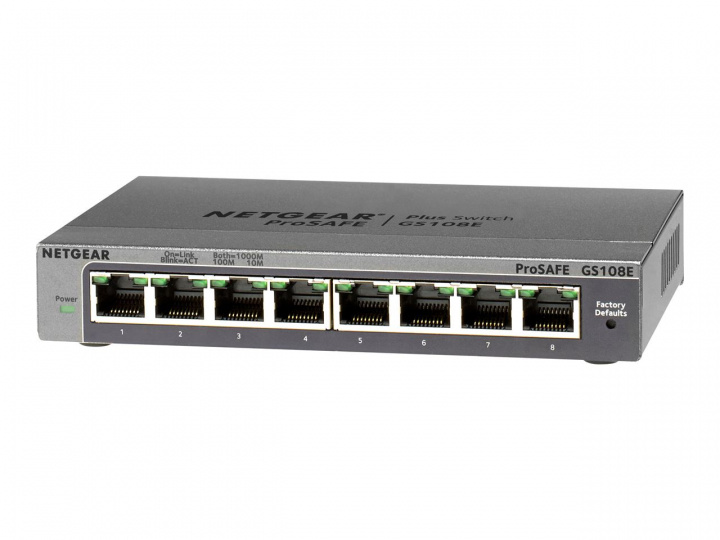 Netgear GS108E-300PES i gruppen COMPUTERTILBEHØR / Netværk / Switches hos TP E-commerce Nordic AB (C19429)