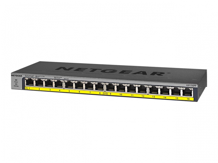 Netgear GS116LP Gigabit Ethernet Unmanaged Switch i gruppen COMPUTERTILBEHØR / Netværk / Switches / 10/100/1000Mbps hos TP E-commerce Nordic AB (C19433)