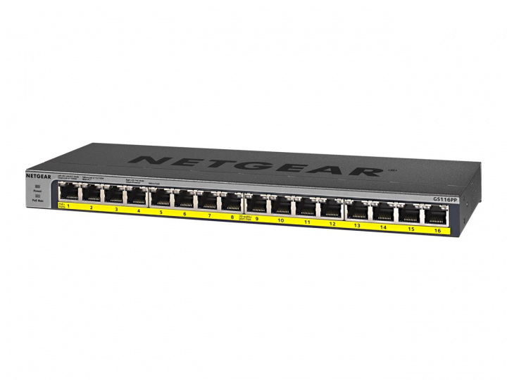 Netgear GS116LP Gigabit Ethernet Unmanaged Switch i gruppen COMPUTERTILBEHØR / Netværk / Switches hos TP E-commerce Nordic AB (C19433)
