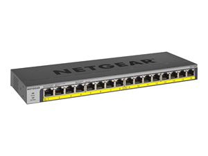 Netgear GS116PP Gigabit Ethernet Unmanaged Switch i gruppen COMPUTERTILBEHØR / Netværk / Switches / 10/100/1000Mbps hos TP E-commerce Nordic AB (C19434)