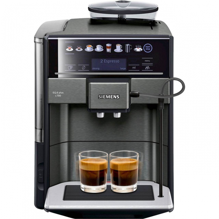 Siemens Espressomaskin TE657319RW, 1500W, Svart i gruppen HJEM, HUS & HAVE / Husholdningsapparater / Kaffe og espresso / Espressomaskiner hos TP E-commerce Nordic AB (C19721)