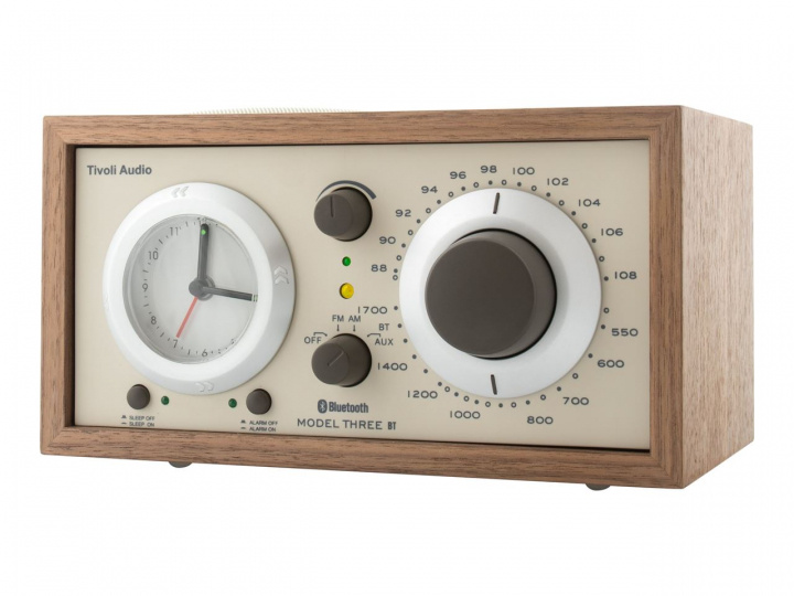 Tivoli Audio Model Three BT USB Classic Walnut i gruppen HJEMMEELEKTRONIK / Lyd & billede / Hjemmebiograf, HiFi & Bærbar / Radio og vækkeure / Klokradio hos TP E-commerce Nordic AB (C19761)