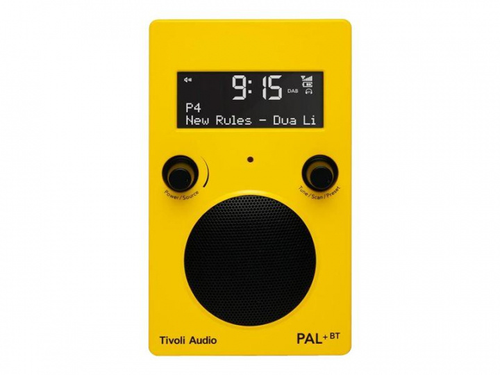 Tivoli Audio Pal + BT Yellow i gruppen HJEMMEELEKTRONIK / Lyd & billede / Hjemmebiograf, HiFi & Bærbar / Radio og vækkeure / Radio hos TP E-commerce Nordic AB (C19778)