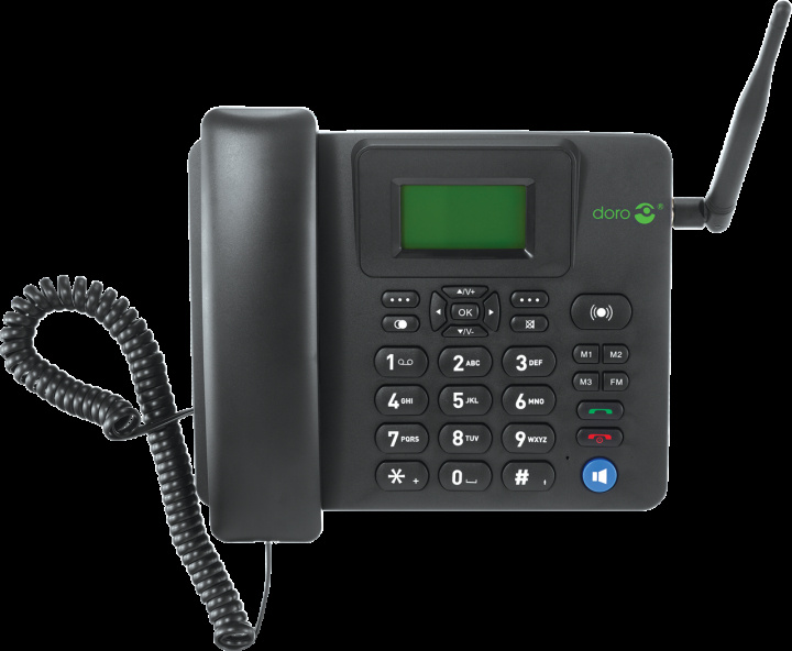 Doro 4100H 4G Desk Phone, Black i gruppen HJEMMEELEKTRONIK / Lyd & billede / Fast telefoni / Bord og vægtelefoner hos TP E-commerce Nordic AB (C19971)
