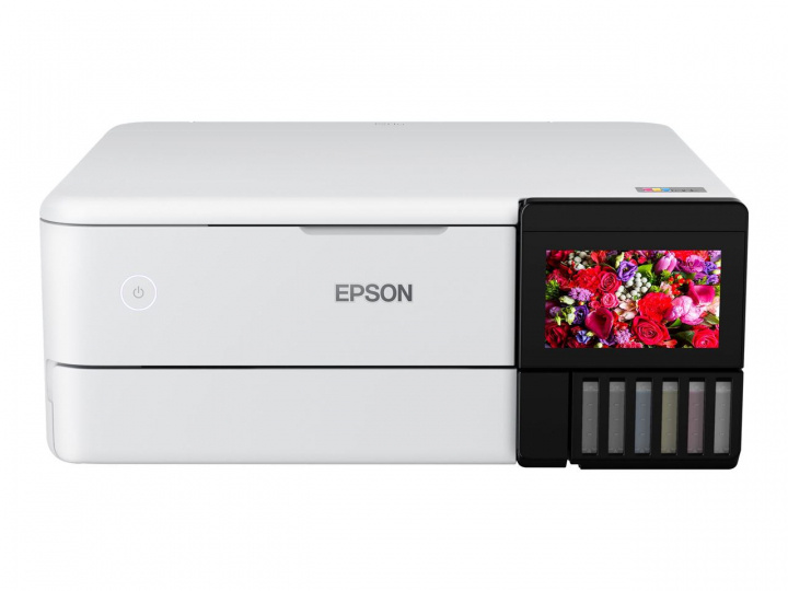 Epson EcoTank ET-8500 Fotoskrivare, Vit i gruppen COMPUTERTILBEHØR / Printere og tilbehør / Printere / Inkjet printer hos TP E-commerce Nordic AB (C20020)