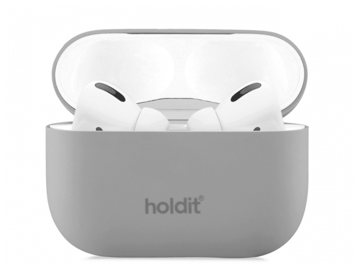 Holdit Silicone Case Airpods Pro Nygård Taupe i gruppen HJEMMEELEKTRONIK / Lyd & billede / Hovedtelefoner & Tilbehør / Tilbehør hos TP E-commerce Nordic AB (C20099)