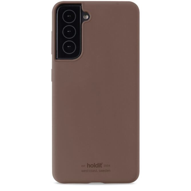 Holdit Silicone Case Galaxy S22 Dark Brown i gruppen SMARTPHONES & TABLETS / Mobil Beskyttelse / Samsung hos TP E-commerce Nordic AB (C20101)