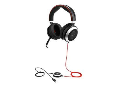 JABRA Evolve 80 Uc Stereo i gruppen COMPUTERTILBEHØR / Computer Tilbehør / Headset hos TP E-commerce Nordic AB (C20224)