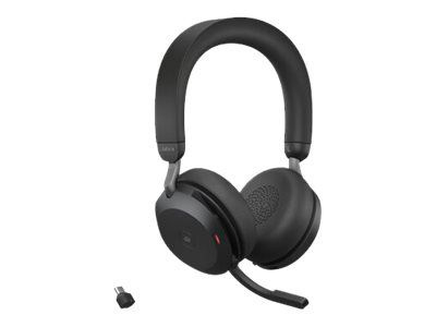 Jabra Office Trådlösa Hörlurar, Jabra Evolve2 75 Link380c Ms Stereo Black i gruppen COMPUTERTILBEHØR / Computer Tilbehør / Headset hos TP E-commerce Nordic AB (C20357)