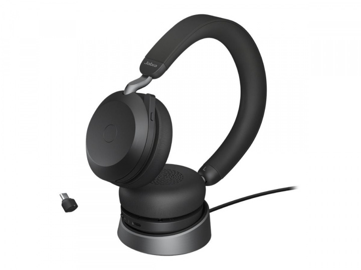 Jabra Office Trådlösa Hörlurar med Laddställ, Jabra Evolve2 75 Link380c Uc Stereo Black i gruppen COMPUTERTILBEHØR / Computer Tilbehør / Headset hos TP E-commerce Nordic AB (C20361)