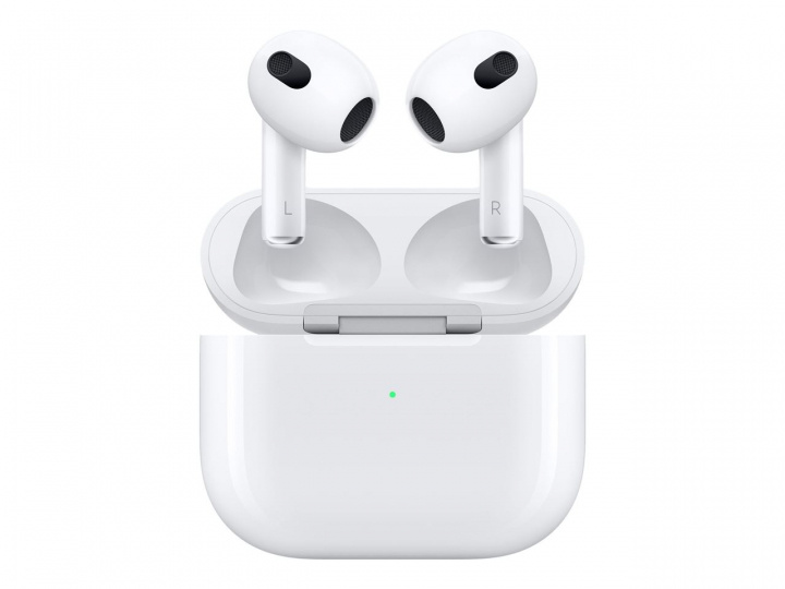 Apple AirPods (3rd generation) with Lightning Charging Case, Fyndvara i gruppen HJEMMEELEKTRONIK / Lyd & billede / Hovedtelefoner & Tilbehør / Hovedtelefoner hos TP E-commerce Nordic AB (C20882D)