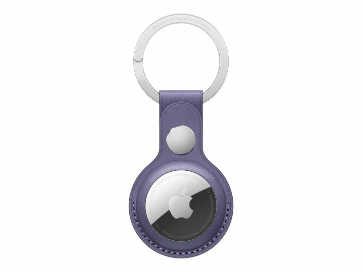 Apple Airtag Leather Key Ring - Wisteria i gruppen SMARTPHONES & TABLETS / Øvrigt tilbehør / Andet hos TP E-commerce Nordic AB (C20891)