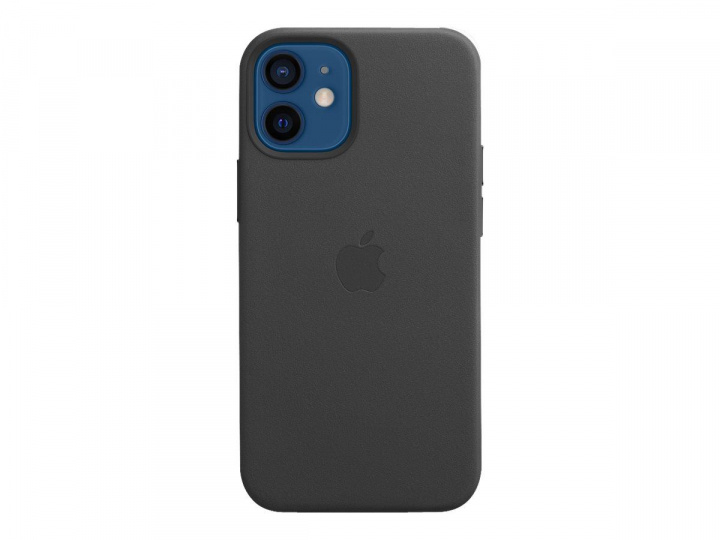 Apple iPhone 12 mini Leather Case with MagSafe Black i gruppen SMARTPHONES & TABLETS / Mobil Beskyttelse / Apple / iPhone 12 Mini / Cover hos TP E-commerce Nordic AB (C20954)