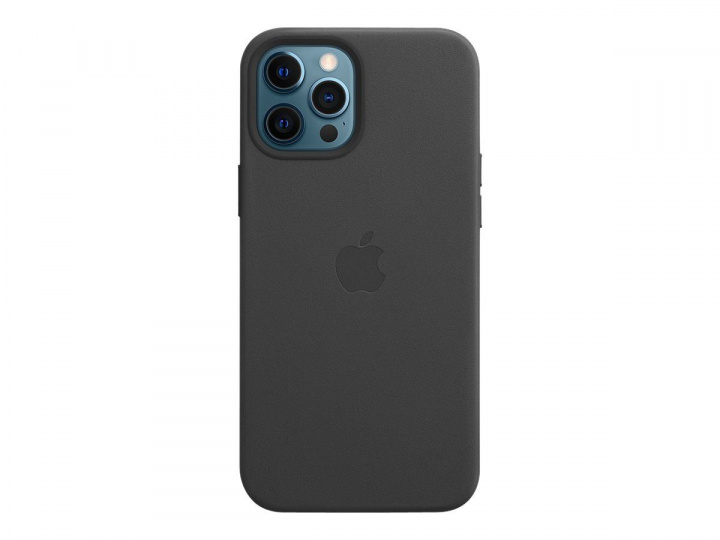 Apple iPhone 12 Pro Max Leather Case with MagSafe Black i gruppen SMARTPHONES & TABLETS / Mobil Beskyttelse / Apple / iPhone 12 Pro / Cover hos TP E-commerce Nordic AB (C20966)