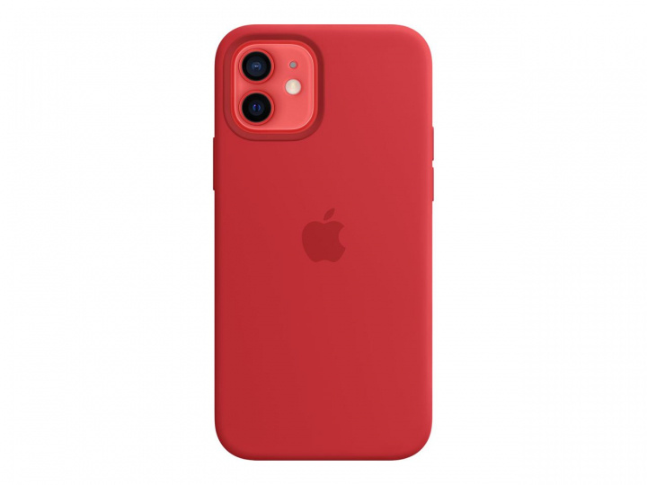 Apple iPhone 12/12 Pro Silicone Case with MagSafe Red i gruppen SMARTPHONES & TABLETS / Mobil Beskyttelse / Apple / iPhone 12 / Cover hos TP E-commerce Nordic AB (C20986)