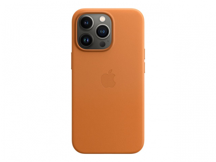 Apple iPhone 13 Pro Leather Case with MagSafe - Golden Brown i gruppen SMARTPHONES & TABLETS / Mobil Beskyttelse / Apple / iPhone 13 Pro Max / Cover hos TP E-commerce Nordic AB (C21056)