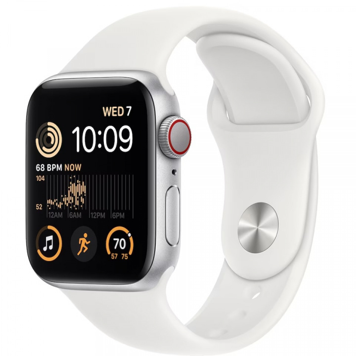 Apple WATCH SE GPS + CELL 40MM SILVER i gruppen SMARTPHONES & TABLETS / Træning, hjem og fritid / Apple Watch & Tilbehør / Apple Watch hos TP E-commerce Nordic AB (C21333)