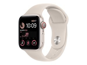 Apple WATCH SE GPS+CEL 40MM STARLIGHT i gruppen SMARTPHONES & TABLETS / Træning, hjem og fritid / Apple Watch & Tilbehør / Apple Watch hos TP E-commerce Nordic AB (C21341)