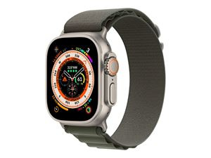 Apple Watch Ultra GPS + Cell 49mm Green Alpine Loop - Small i gruppen SPORT, FRITID & HOBBY / Smartwatch & Aktivitetsmåler / Smartwatches hos TP E-commerce Nordic AB (C21363)