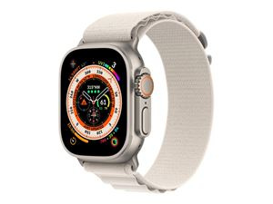 Apple Watch Ultra GPS + Cell 49mm Starlight Alpine Loop - Large i gruppen SPORT, FRITID & HOBBY / Smartwatch & Aktivitetsmåler / Smartwatches hos TP E-commerce Nordic AB (C21374)
