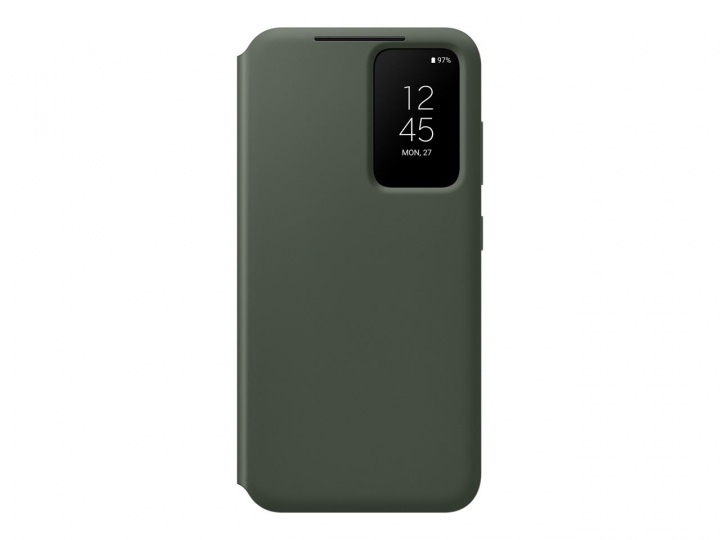 Samsung Galaxy S23 Smart View Wallet Case Green i gruppen SMARTPHONES & TABLETS / Mobil Beskyttelse / Samsung hos TP E-commerce Nordic AB (C21739)