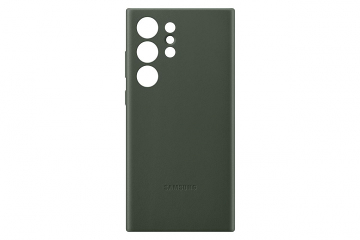 Samsung Galaxy S23 Ultra Leather Case Green i gruppen SMARTPHONES & TABLETS / Mobil Beskyttelse / Samsung hos TP E-commerce Nordic AB (C21757)