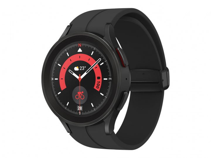Samsung GALAXY WATCH 5 PRO BT 45 MM Black Titanium i gruppen SPORT, FRITID & HOBBY / Smartwatch & Aktivitetsmåler / Smartwatches hos TP E-commerce Nordic AB (C21839)