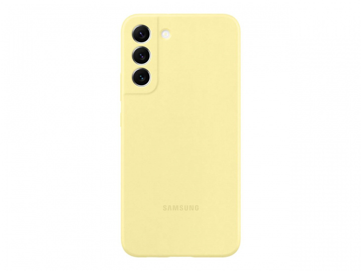 Samsung Silicone Cover Galaxy S22 Plus Yellow i gruppen SMARTPHONES & TABLETS / Mobil Beskyttelse / Samsung hos TP E-commerce Nordic AB (C21912)