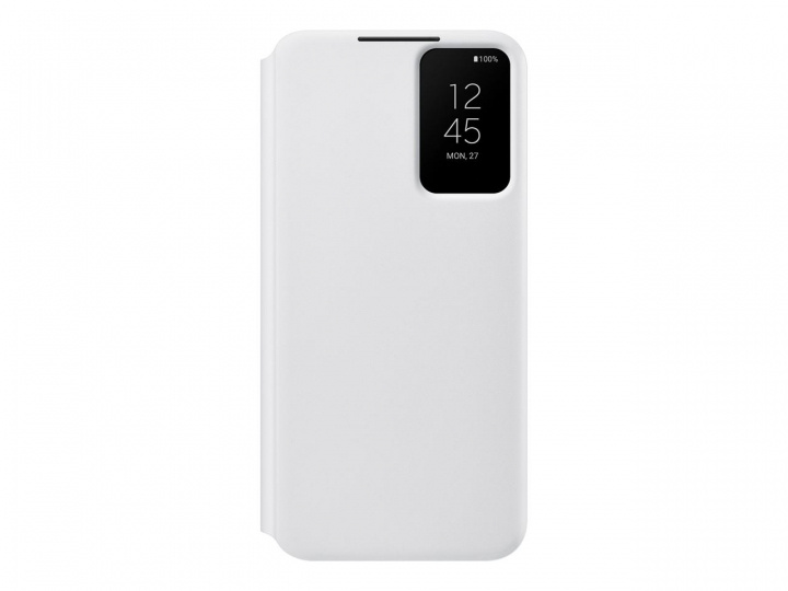 Samsung Smart Clear View Cover Galaxy S22 Plus White i gruppen SMARTPHONES & TABLETS / Mobil Beskyttelse / Samsung hos TP E-commerce Nordic AB (C21926)