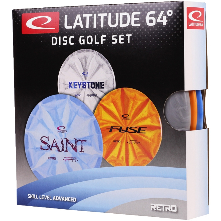 Latitude 64 Disc Golf Retro Burst Advanced Startset i gruppen LEGETØJ, BØRN & BABY / Udeleg & Sport / Sport og spil hos TP E-commerce Nordic AB (C22076)