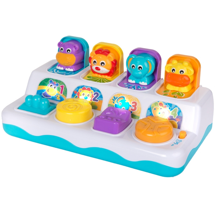 Playgro Music And Lights Pop Up Jungle Pals i gruppen LEGETØJ, BØRN & BABY / Babyleg (0-3 år) / Aktivitetslegetøj hos TP E-commerce Nordic AB (C22149)
