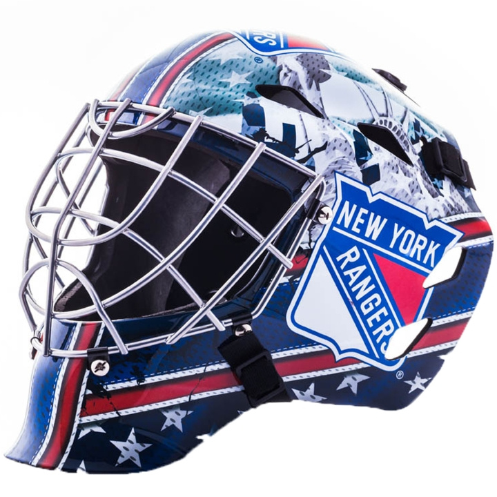SportMe Streethockeymask NHL New York Rangers i gruppen SPORT, FRITID & HOBBY / Sportsudstyr / Cykel tilbehør / Hjelme hos TP E-commerce Nordic AB (C22175)