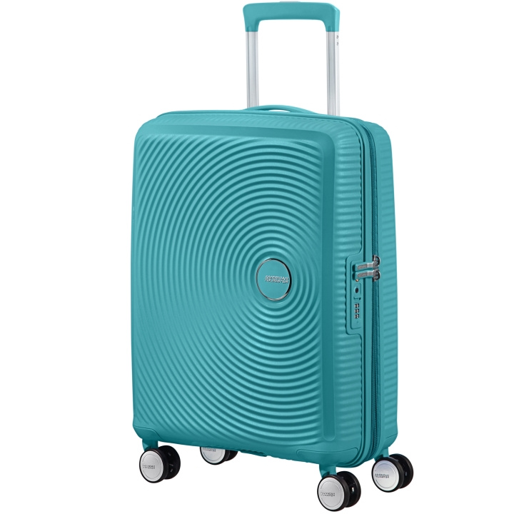 American Tourister Soundbox Kabinväska Exp. 55 Turquoise Tonic i gruppen SPORT, FRITID & HOBBY / Rejsetilbehør / Rejsetasker hos TP E-commerce Nordic AB (C22186)