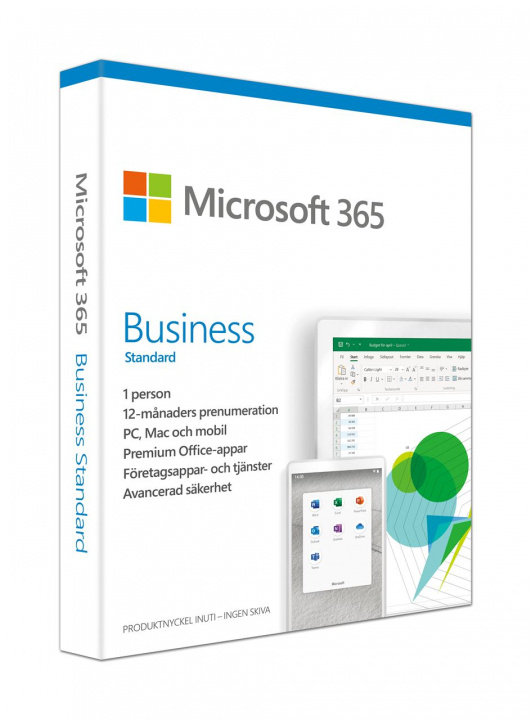 Microsoft Microsoft 365 Business Standard inkl. Teams Svensk 1anv 1år i gruppen COMPUTERTILBEHØR / Computer Tilbehør / Software hos TP E-commerce Nordic AB (C22504)