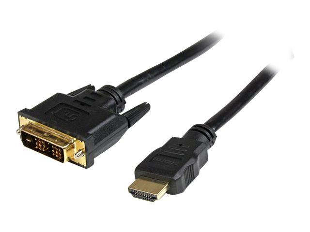 StarTech 1m Hdmi To Dvi-D Cable - M/M i gruppen COMPUTERTILBEHØR / Kabler og adaptere / DVI / Kabler hos TP E-commerce Nordic AB (C22724)