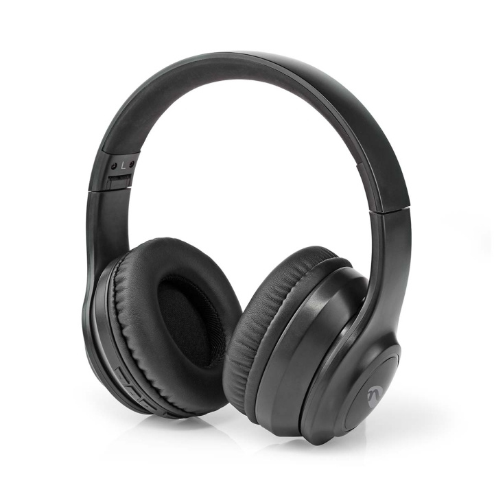 Nedis Trådløse Over-Ear hovedtelefoner | Maksimal batteritid: 16 timer | Indbygget mikrofon | Truk kontrol | Understøtter stemmestyring | Volumenkontrol | Rejsetaske inkluderet | Sort i gruppen HJEMMEELEKTRONIK / Lyd & billede / Hovedtelefoner & Tilbehør / Hovedtelefoner hos TP E-commerce Nordic AB (C22837)