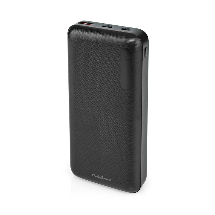 Nedis Powerbank | 20000 mAh | 1.5 / 2.0 / 3.0 A | Antal output: 2 | Output tilslutning: 1x USB-A / 1x USB-C™ | Input forbindels: 1x Micro USB / 1x USB-C™ | PD2.0 18W | Lithium-polymer i gruppen SMARTPHONES & TABLETS / Opladere og kabler / Powerbanks hos TP E-commerce Nordic AB (C22839)