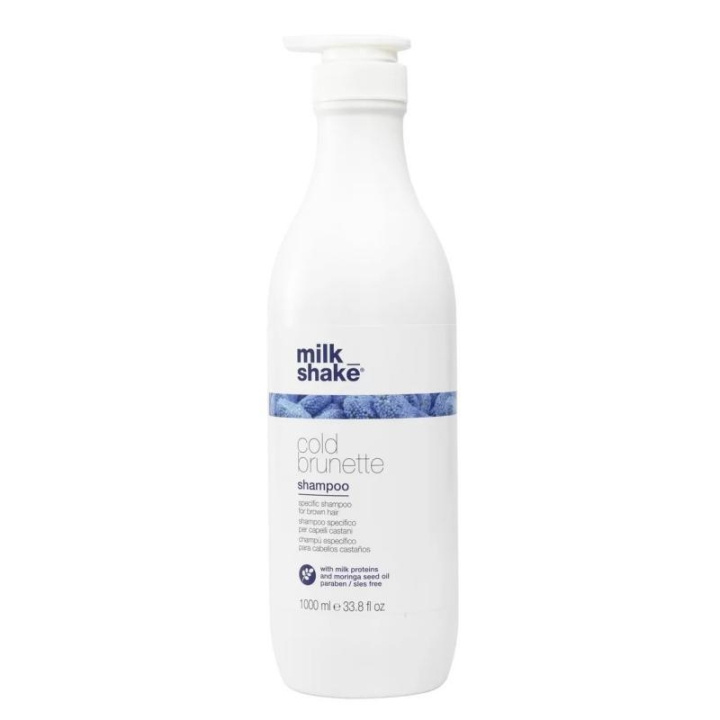 Milk_Shake Cold Brunette Shampoo 1000ml i gruppen SKØNHED & HELSE / Hår og styling / Hårpleje / Hårfarve / Sølv shampoo hos TP E-commerce Nordic AB (C23011)